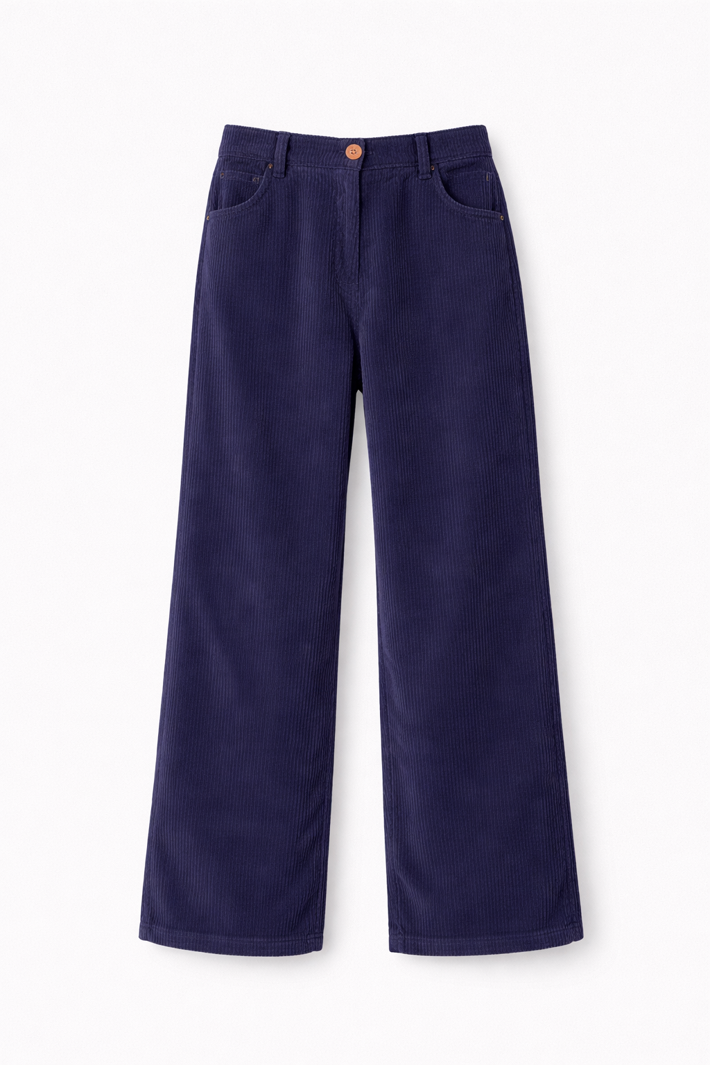 pantalones pana azul