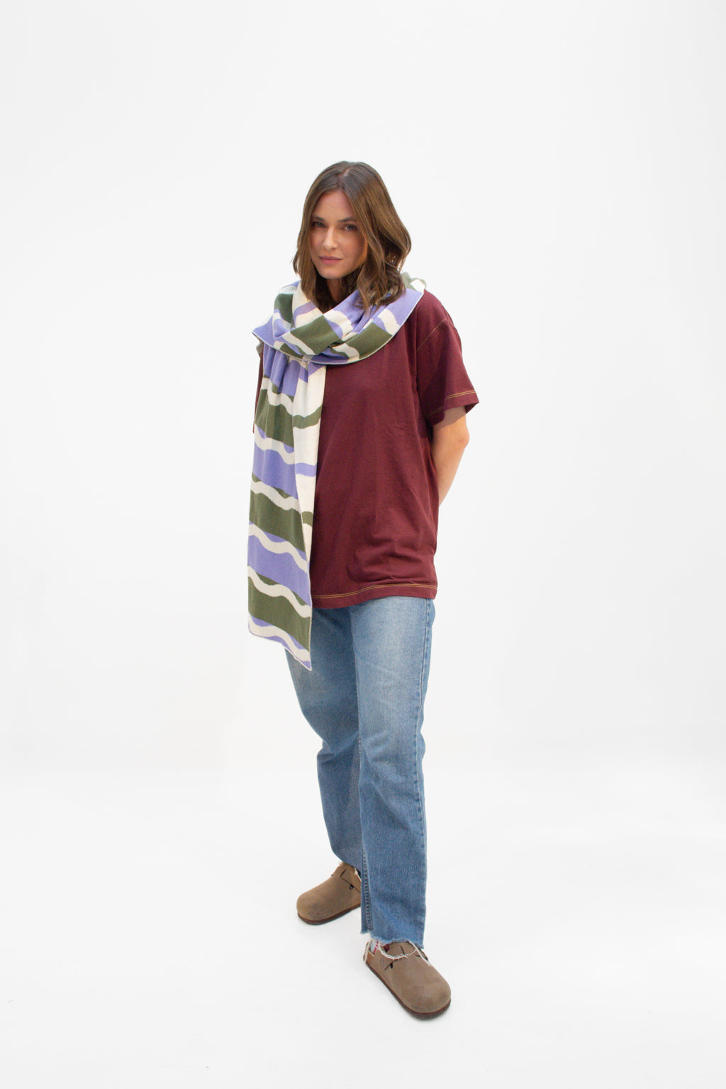 Bufanda Doble Faz Zig Zag