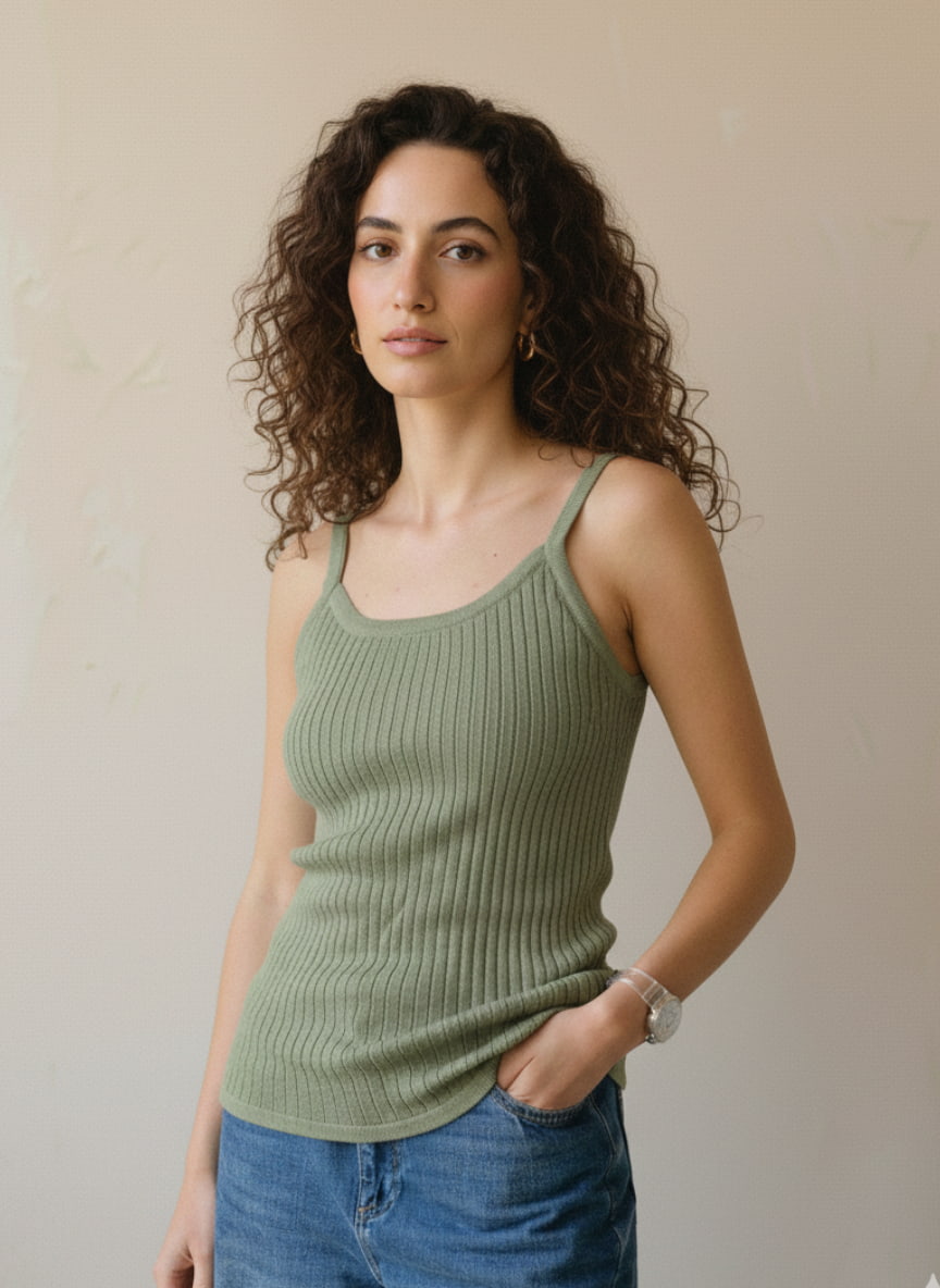 Top Tejido Verde